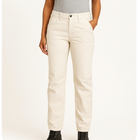 Carhartt Denim - Carhartt Canvas Work Pants 33x30 Natural Unisex Women’s Size 12, Straight Leg